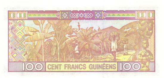 100 Francs Guinéens 1998